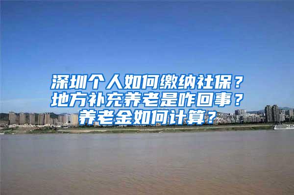 深圳个人如何缴纳社保？地方补充养老是咋回事？养老金如何计算？