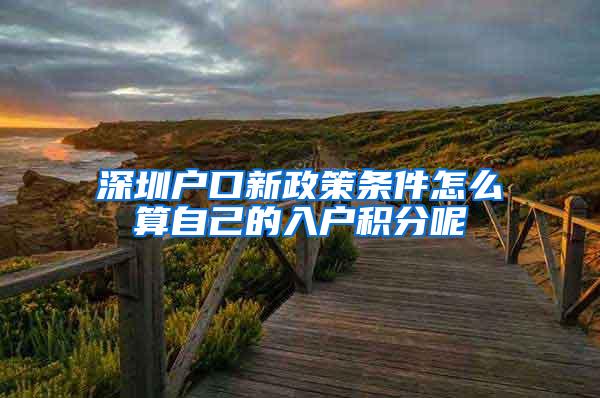 深圳户口新政策条件怎么算自己的入户积分呢