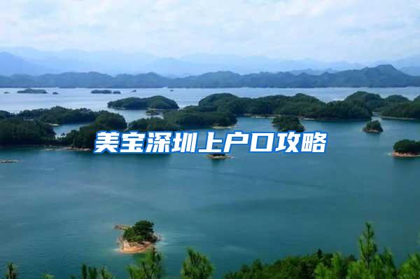 美宝深圳上户口攻略