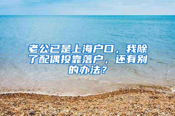 老公已是上海户口，我除了配偶投靠落户，还有别的办法？