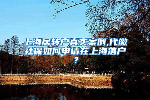 上海居转户真实案例,代缴社保如何申请在上海落户？