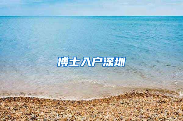 博士入户深圳