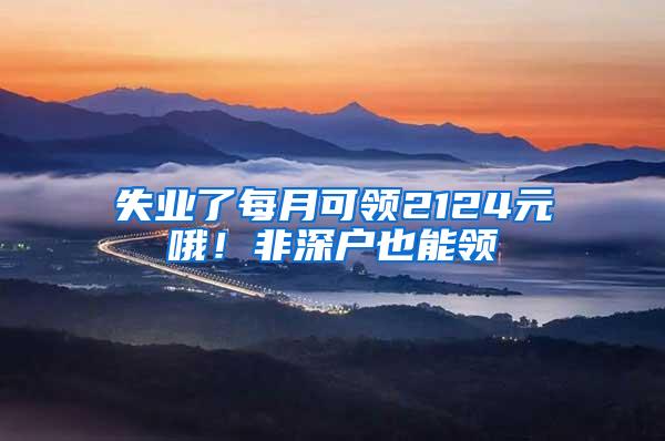 失业了每月可领2124元哦！非深户也能领