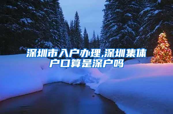 深圳市入户办理,深圳集体户口算是深户吗