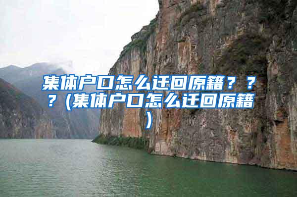 集体户口怎么迁回原籍？？？(集体户口怎么迁回原籍)