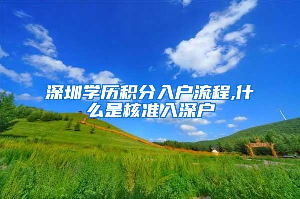 深圳学历积分入户流程,什么是核准入深户