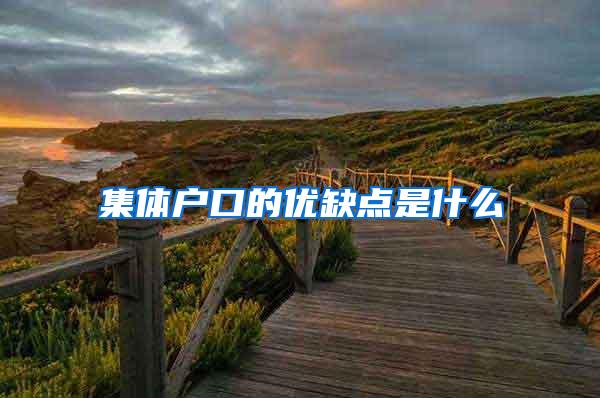 集体户口的优缺点是什么