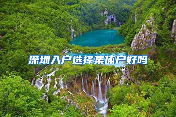 深圳入户选择集体户好吗