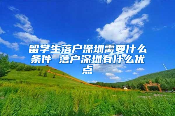 留学生落户深圳需要什么条件 落户深圳有什么优点