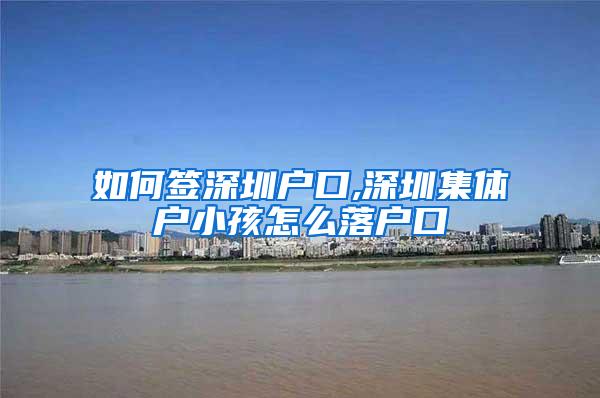 如何签深圳户口,深圳集体户小孩怎么落户口