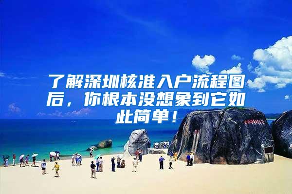 了解深圳核准入户流程图后，你根本没想象到它如此简单！