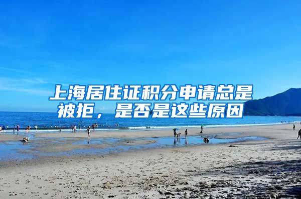上海居住证积分申请总是被拒，是否是这些原因