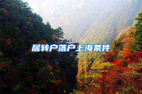 居转户落户上海条件