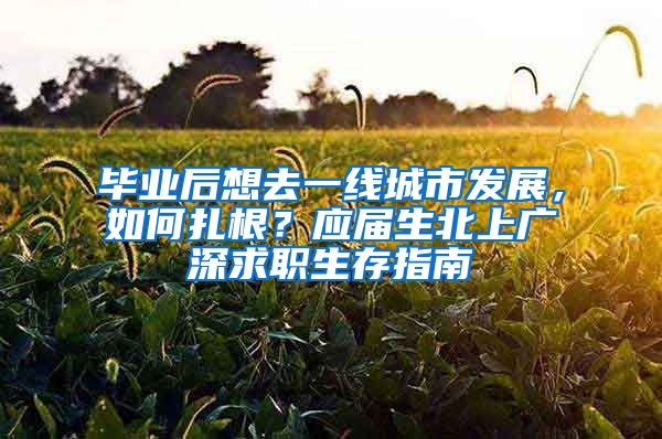 毕业后想去一线城市发展，如何扎根？应届生北上广深求职生存指南