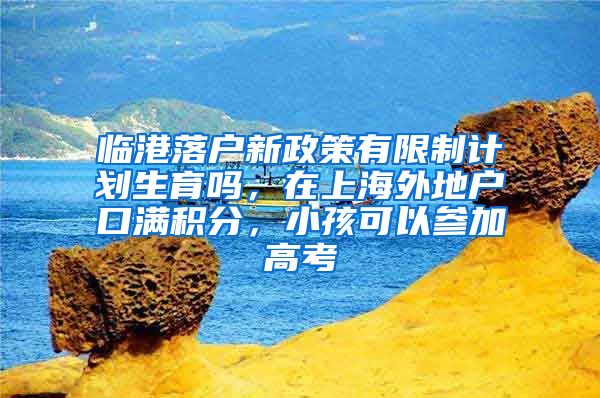 临港落户新政策有限制计划生育吗，在上海外地户口满积分，小孩可以参加高考