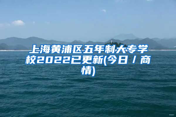 上海黄浦区五年制大专学校2022已更新(今日／商情)
