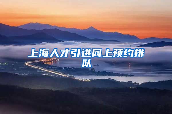 上海人才引进网上预约排队