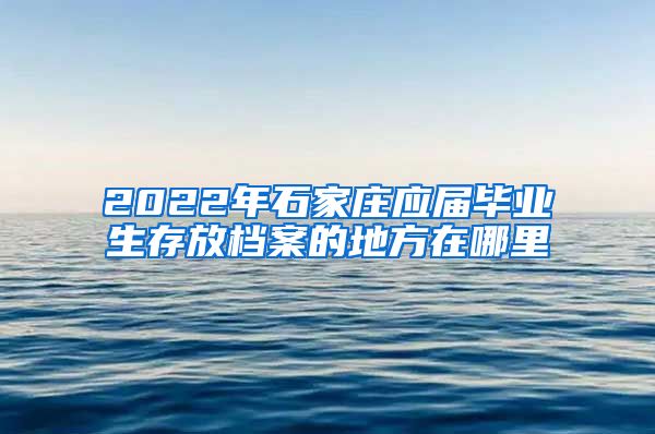 2022年石家庄应届毕业生存放档案的地方在哪里
