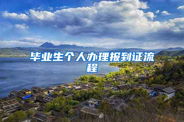 毕业生个人办理报到证流程