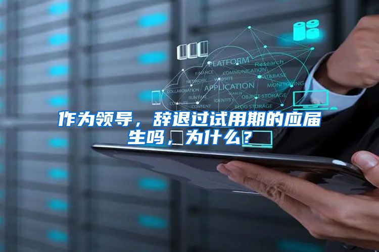 作为领导，辞退过试用期的应届生吗，为什么？
