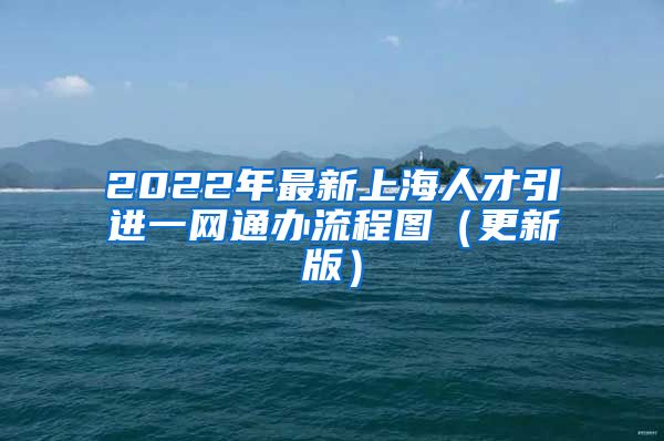 2022年最新上海人才引进一网通办流程图（更新版）