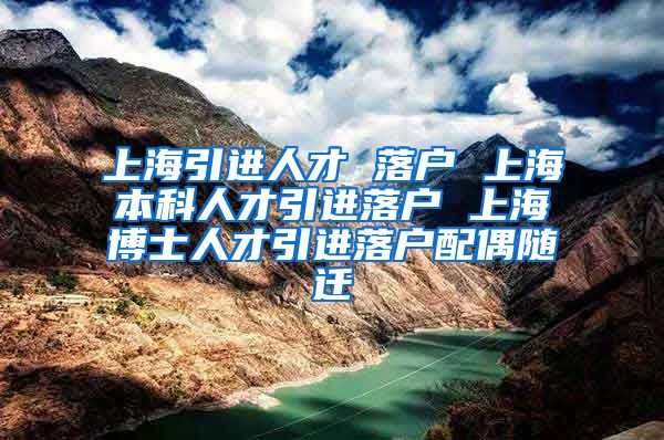 上海引进人才 落户 上海本科人才引进落户 上海博士人才引进落户配偶随迁