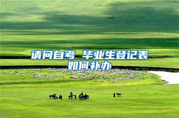 请问自考 毕业生登记表如何补办