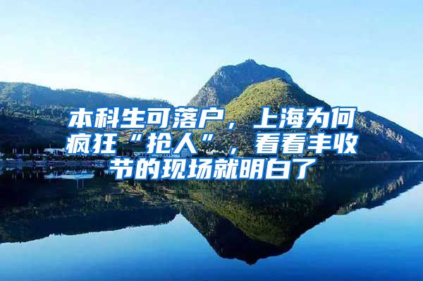 本科生可落户，上海为何疯狂“抢人”，看看丰收节的现场就明白了