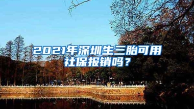 2021年深圳生三胎可用社保报销吗？