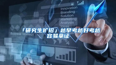 「研究生扩招」越早考越好考越容易拿证