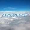 浦东张江居转户落户