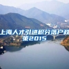 上海人才引进积分落户政策2015