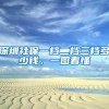 深圳社保一档二档三档多少钱，一图看懂