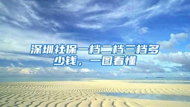 深圳社保一档二档三档多少钱，一图看懂