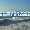 一年制硕士能走北京留学生落户吗？有什么条件限制？