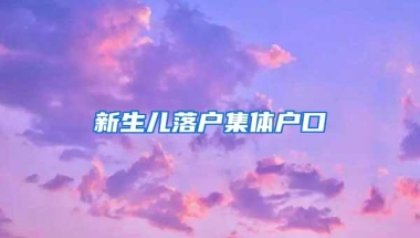 新生儿落户集体户口