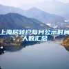 上海居转户每月公示时间人数汇总