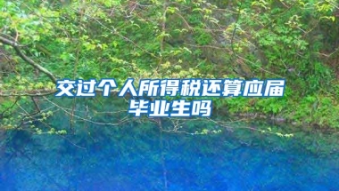 交过个人所得税还算应届毕业生吗