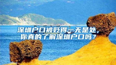 深圳户口被贬得一无是处，你真的了解深圳户口吗？