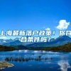 上海最新落户政策！你符合条件吗？