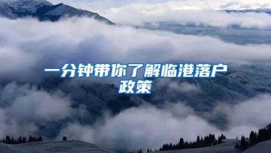 一分钟带你了解临港落户政策