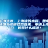 上海生源，上海读的本科，想申请国外读研然后回来，申请上海户口，按照什么标准？