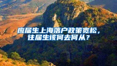 应届生上海落户政策宽松，往届生该何去何从？
