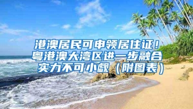 港澳居民可申领居住证！粤港澳大湾区进一步融合 实力不可小觑（附图表）