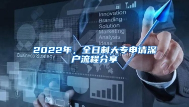 2022年，全日制大专申请深户流程分享