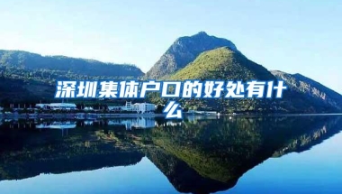 深圳集体户口的好处有什么