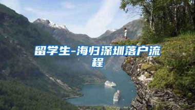 留学生-海归深圳落户流程