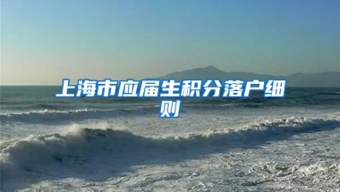 上海市应届生积分落户细则