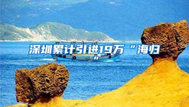 深圳累计引进19万“海归”