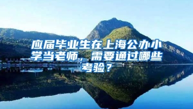 应届毕业生在上海公办小学当老师，需要通过哪些考验？